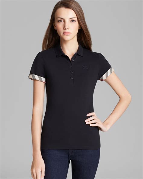 burberry womens polo shirts|burberry check shirt women's.